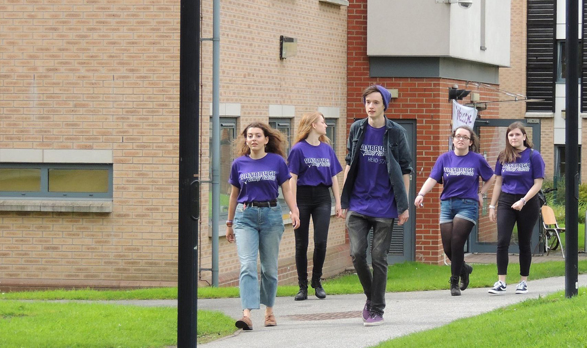 Vanbrugh Students Walking on Campus